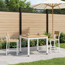 Sofabord Hvid 49 x 60,5 x 36 cm Massivt Akacietræ