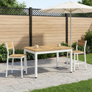 Sofabord Hvid 49 x 68,5 x 36 cm Massivt Akacietræ