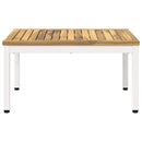 Sofabord Hvid 49 x 68,5 x 36 cm Massivt Akacietræ