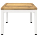 Sofabord Hvid 49 x 68,5 x 36 cm Massivt Akacietræ
