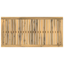 Sofabord Hvid og sort 50 x 100,5 x 45 cm Massivt Akacietræ