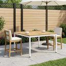 Sofabord Hvid 100 x 100,5 x 45 cm Massivt Akacietræ