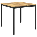 Havemiddagstabel Hvid og sort 80 x 80,5 x 75 cm