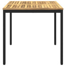 Havemiddagstabel Hvid og sort 80 x 80,5 x 75 cm