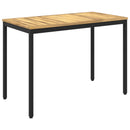 Havemiddagstabel Hvid og sort 108,5 x 55 x 75 cm