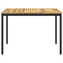 Havemiddagstabel Hvid og sort 108,5 x 55 x 75 cm