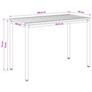 Havemiddagstabel Hvid og sort 108,5 x 55 x 75 cm