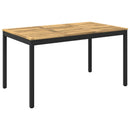 Havemiddagstabel Hvid og sort 141 x 80,5 x 75 cm