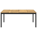 Havemiddagstabel Hvid og sort 147 x 88,5 x 75 cm