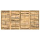 Havemiddagstabel Hvid og sort 147 x 88,5 x 75 cm