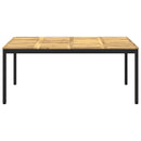 Havemiddagstabel Hvid og sort 180 x 88,5 x 75 cm