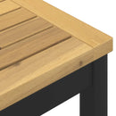 Have Bar Bord Hvid og sort 60 x 60,5 x 105 cm Massivt Akacietræ