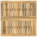 Have Bar Bord Hvid og sort 60 x 60,5 x 105 cm Massivt Akacietræ