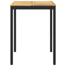 Have Bar Bord Hvid og sort 80 x 80,5 x 105 cm Massivt Akacietræ