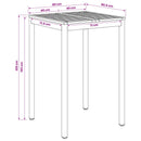 Have Bar Bord Hvid 80 x 80,5 x 105 cm Massivt Akacietræ
