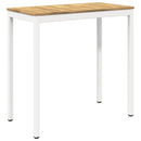 Have Bar Bord Hvid 108,5 x 55 x 105 cm Massivt Akacietræ