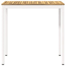 Have Bar Bord Hvid 108,5 x 55 x 105 cm Massivt Akacietræ