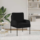 Sofaer med pude 55cm Sort Krydsfinér