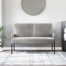 Sofaer med pude 110cm Lysegrå Krydsfinér