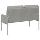 Sofaer med pude 110cm Lysegrå Krydsfinér