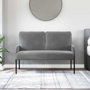 Sofaer med pude 110cm Mørkegrå Krydsfinér