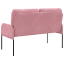 Sofaer med pude 110cm Lyserød Krydsfinér