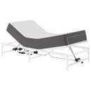 Elektrisk Justerbar Sengetramme Hvid 100 x 190 cm Stål