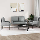 Sofasæt med pude 3 pcs Lysegrå 115 x 56 x 80 cm Krydsfinér