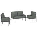 Sofasæt med pude 3 pcs Mørkegrå 115 x 56 x 80 cm Krydsfinér