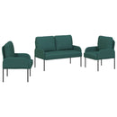 Sofasæt med pude 3 pcs Mørkegrøn 115 x 56 x 80 cm Krydsfinér