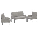 Sofasæt med pude 3 pcs Lysegrå 115 x 56 x 80 cm Krydsfinér