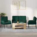 Sofasæt med pude 3 pcs Mørkegrøn 115 x 56 x 80 cm Krydsfinér