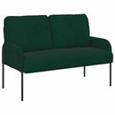 Sofasæt med pude 3 pcs Mørkegrøn 115 x 56 x 80 cm Krydsfinér