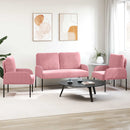 Sofasæt med pude 3 pcs Lyserød 115 x 56 x 80 cm Krydsfinér