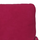 Sofasæt med pude 3 pcs Vinrød 115 x 56 x 80 cm Krydsfinér