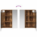 Badeværelsesspejlskab Gammelt træ 60 x 14,5 x 70 cm