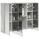 Badeværelsesspejlskab Beton Grå 60 x 14,5 x 50 cm