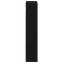 Badeværelsesvægskab Sort Eg 20 x 10 x 50 cm Konstrueret træ