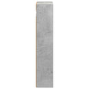 Badeværelsesvægskab BetonGrå 20 x 10 x 50 cm Konstrueret træ