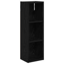 Badeværelsesvægskab Sort Eg 20 x 16 x 62,5 cm Konstrueret træ
