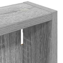Badeværelsesvægskab Grå Sonoma 30 x 10 x 50 cm Konstrueret træ