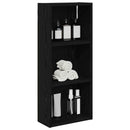 Badeværelsesvægskab Sort Eg 30 x 14 x 70 cm Konstrueret træ