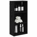 Badeværelsesvægskab Sort Eg 30 x 16 x 62,5 cm Konstrueret træ