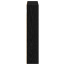 Badeværelsesvægskab Sort Eg 40 x 10 x 50 cm Konstrueret træ