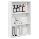 Badeværelsesvægskab Hvid 40 x 10 x 60,5 cm Konstrueret træ