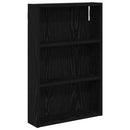 Badeværelsesvægskab Sort Eg 40 x 10 x 60,5 cm Konstrueret træ