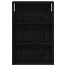 Badeværelsesvægskab Sort Eg 40 x 10 x 60,5 cm Konstrueret træ