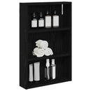 Badeværelsesvægskab Sort Eg 40 x 10 x 60,5 cm Konstrueret træ