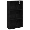 Badeværelsesvægskab Sort Eg 40 x 14 x 70 cm Konstrueret træ
