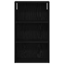 Badeværelsesvægskab Sort Eg 40 x 14 x 70 cm Konstrueret træ